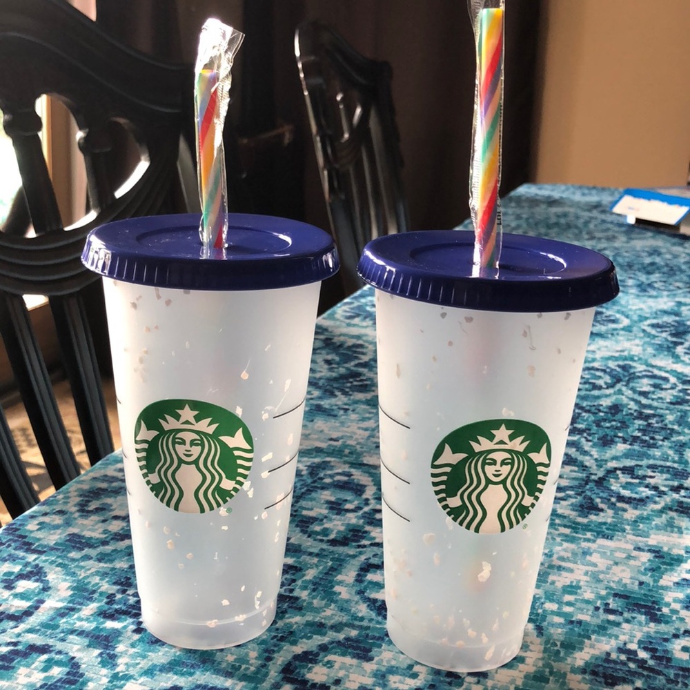 Starbucks Confetti Color Changing reusable cups